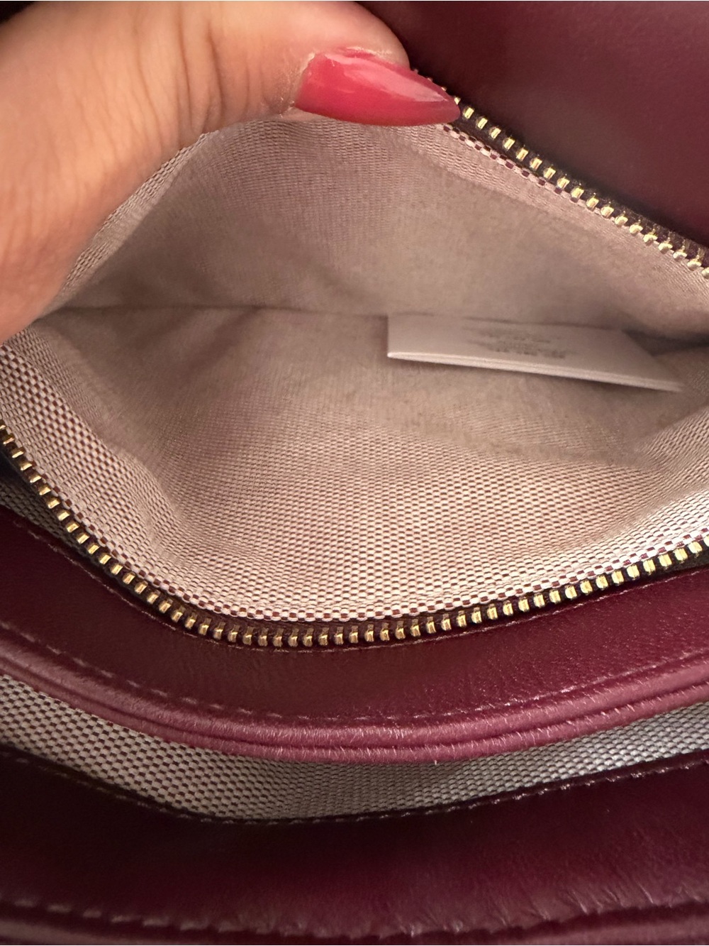 Coach Time Square Tabby in Merlot - Picture 8 of 15